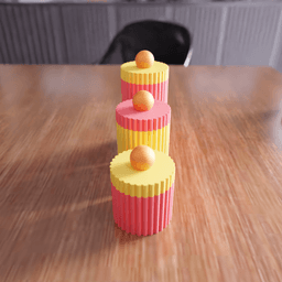 Fluted Geometric Modular Jar and Canister Set 3d model