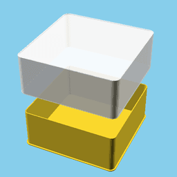 Media Icon : Stop, nestable box (v1) 3d model