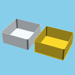Media Icon : Stop, nestable box (v1) 3d model
