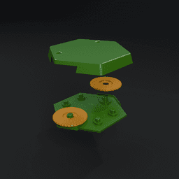 Combat Hex compatible base 3d model