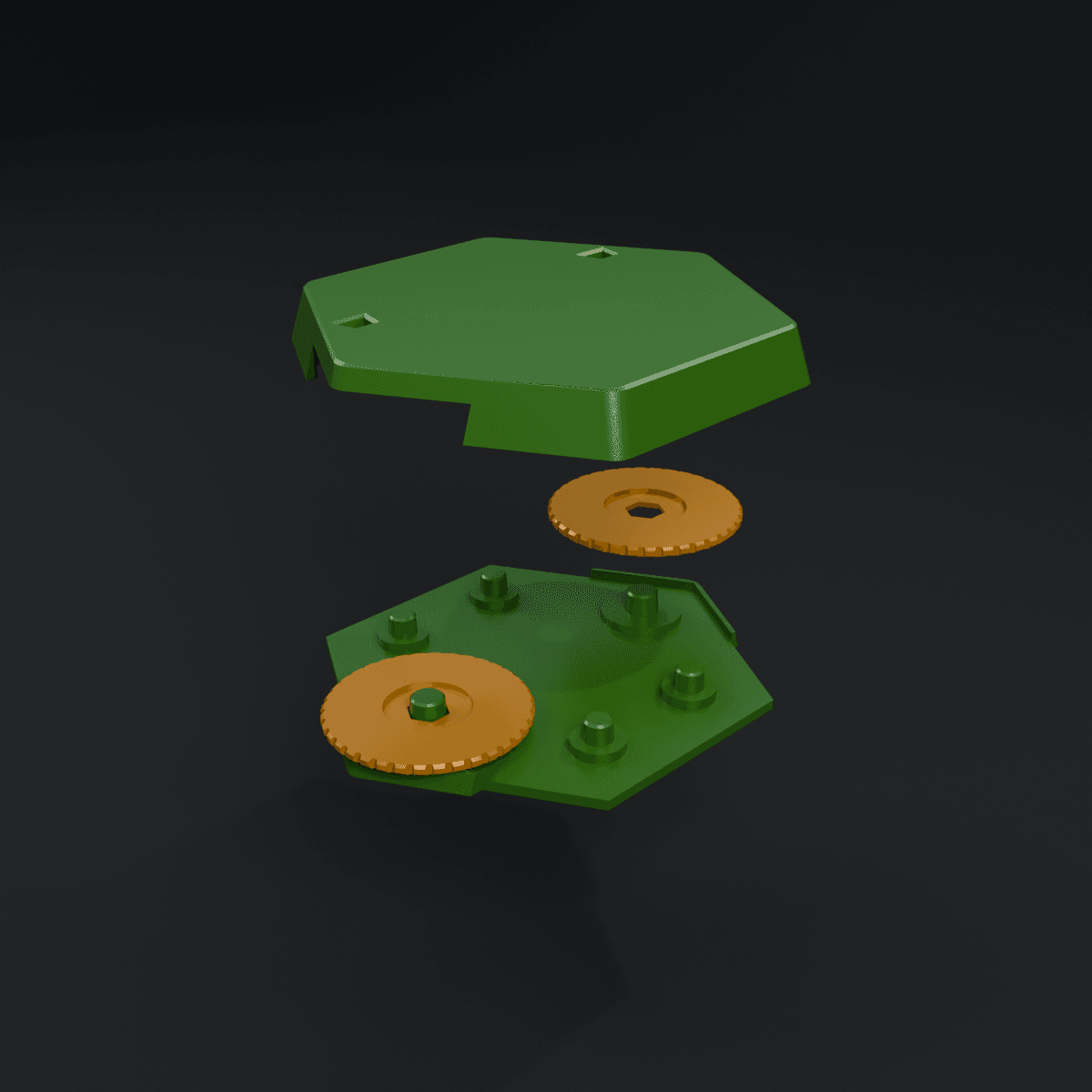 Combat Hex compatible base 3d model