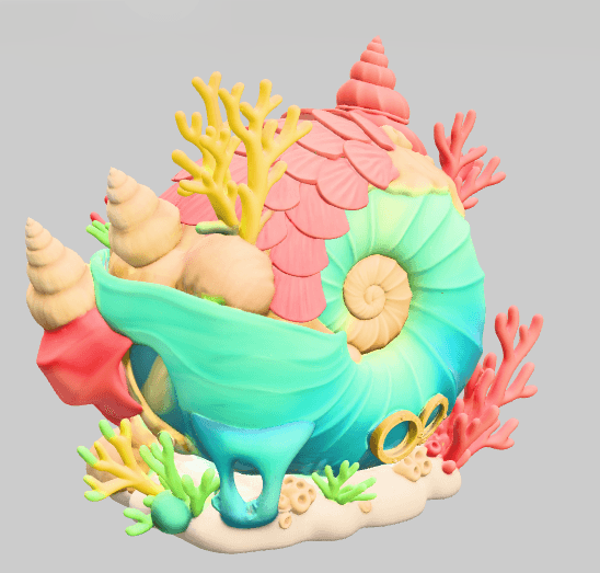 Ocean Shell House – STL File for 3D Printing 3d model