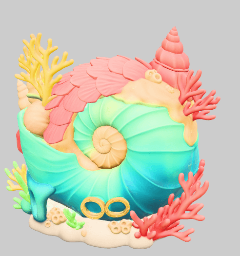 Ocean Shell House – STL File for 3D Printing 3d model