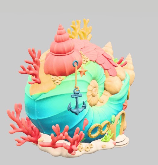 Ocean Shell House – STL File for 3D Printing 3d model