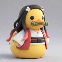 Bamboo Guardian Duck 3d model