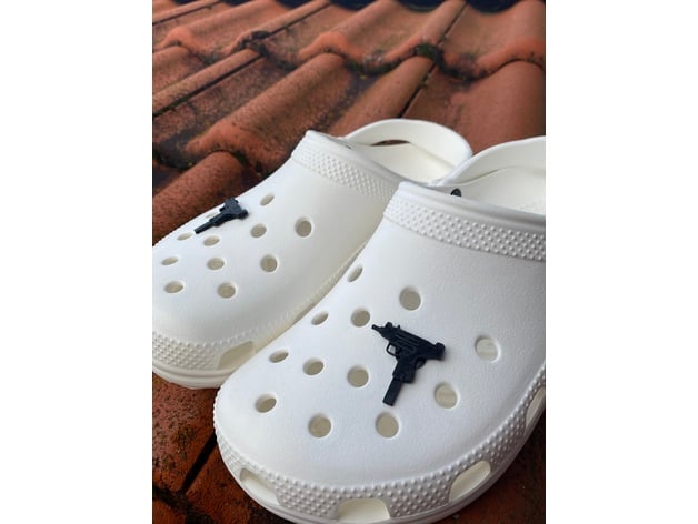 Uzi charm for crocs 3d model