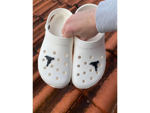 Uzi charm for crocs 3d model