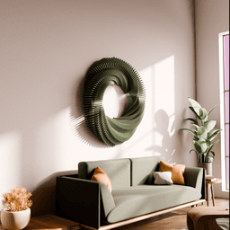 Verdant Blades Wall Sculpture 3d model