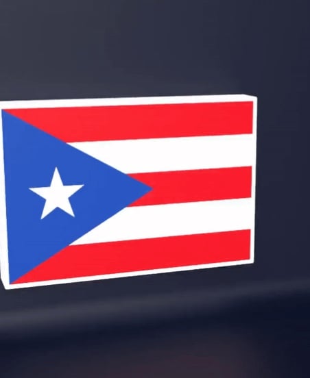 Puerto Rico National Team - LED Strip compatible 3d model