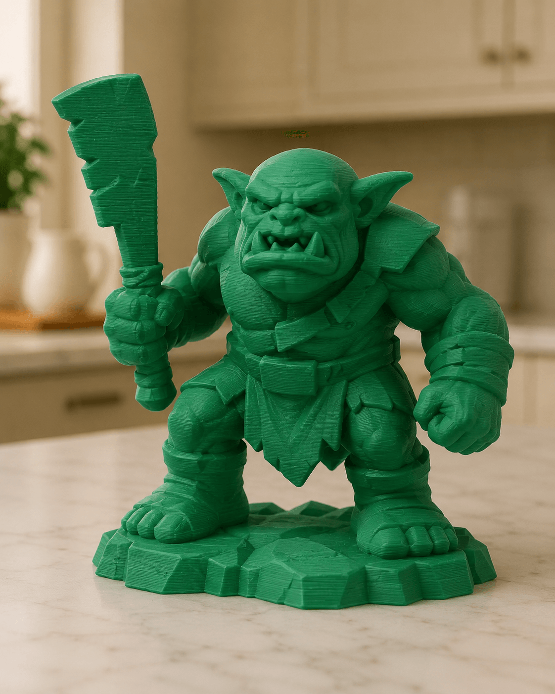 Orc Brute with Cleaver STL 3d model