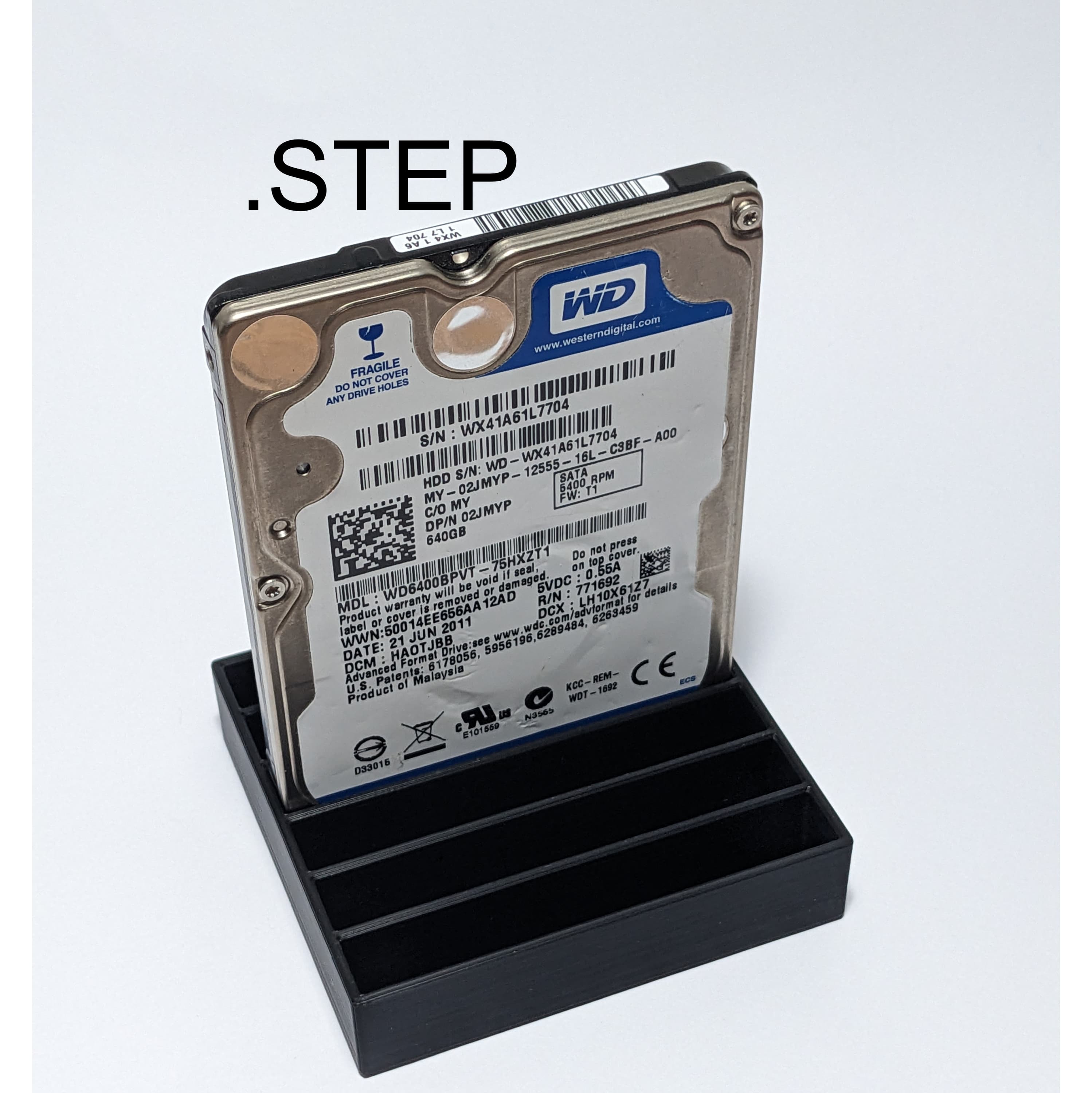 2.5" Hard Drive SATA SSD HDD Grids 3d model
