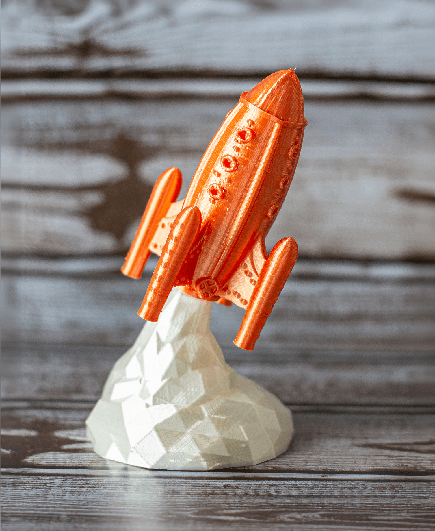 Retro Rocket Ship 3d model