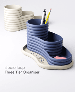 Three Tier Organiser 3d model