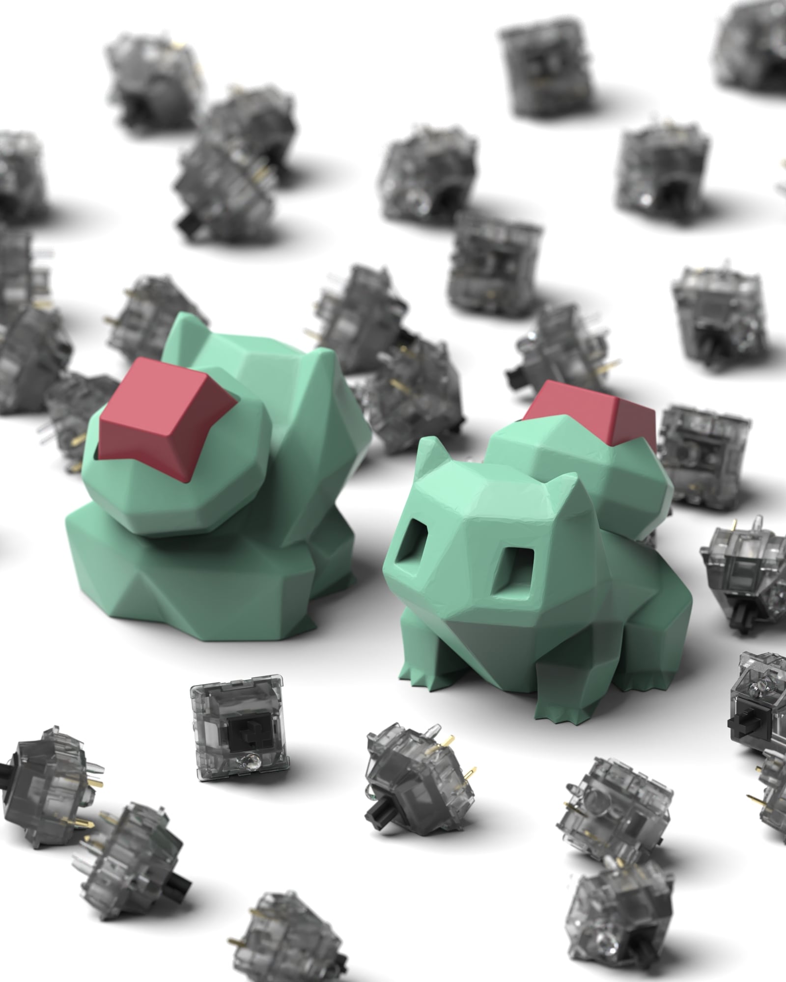 Bulbasaur - Keyboard clicker 3d model