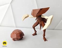 Kabutops Low Poly Pokemon 3d model