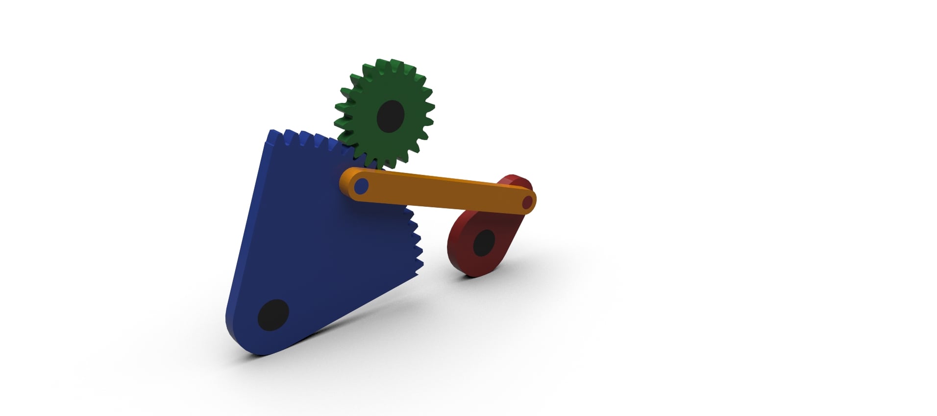 Four Bar Mechanism.igs 3d model