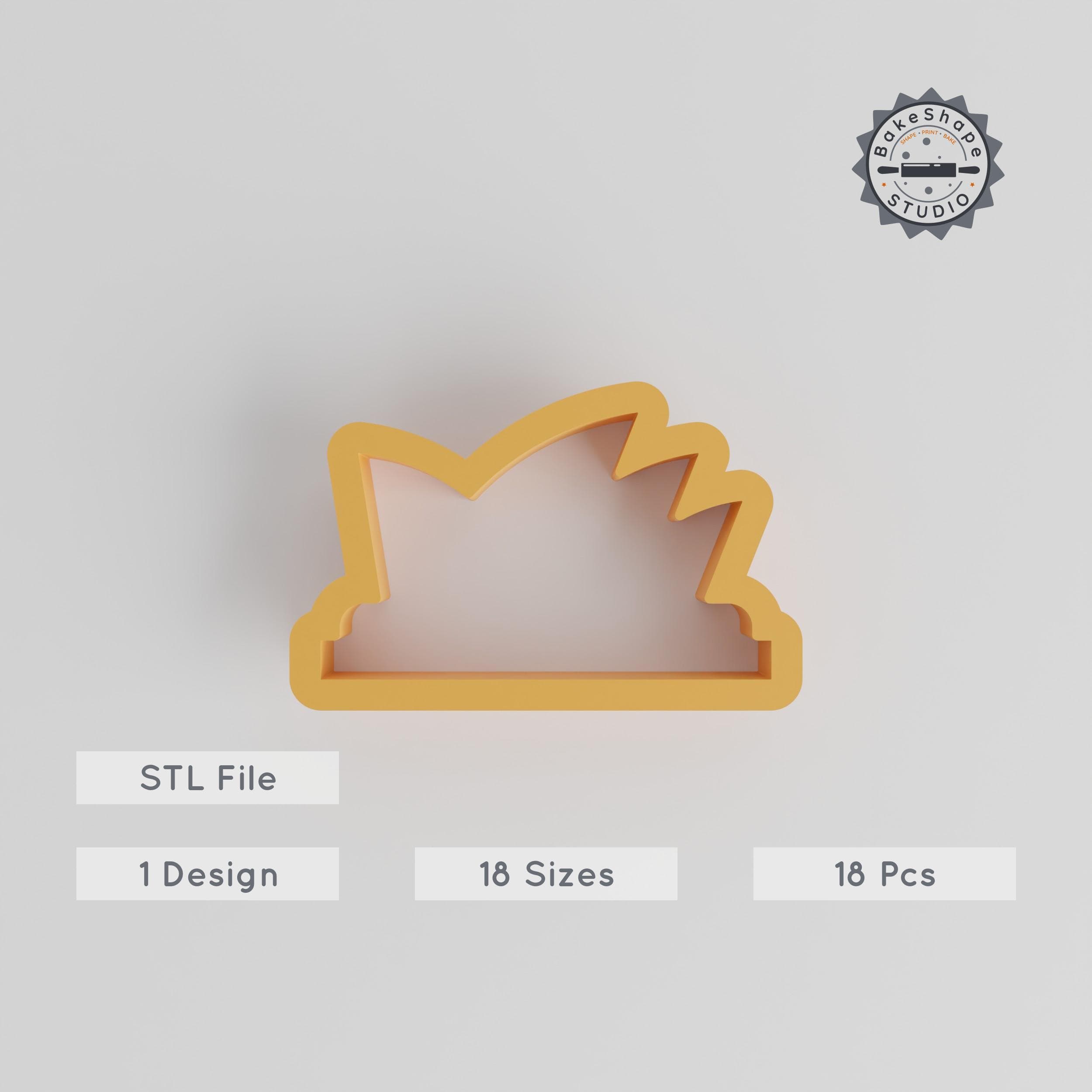 Sydney Opera House Cutter Set, 18-Piece Iconic Architecture for Cookies, Fondant & Clay, Various Sizes PRODUCT_2744 3d model