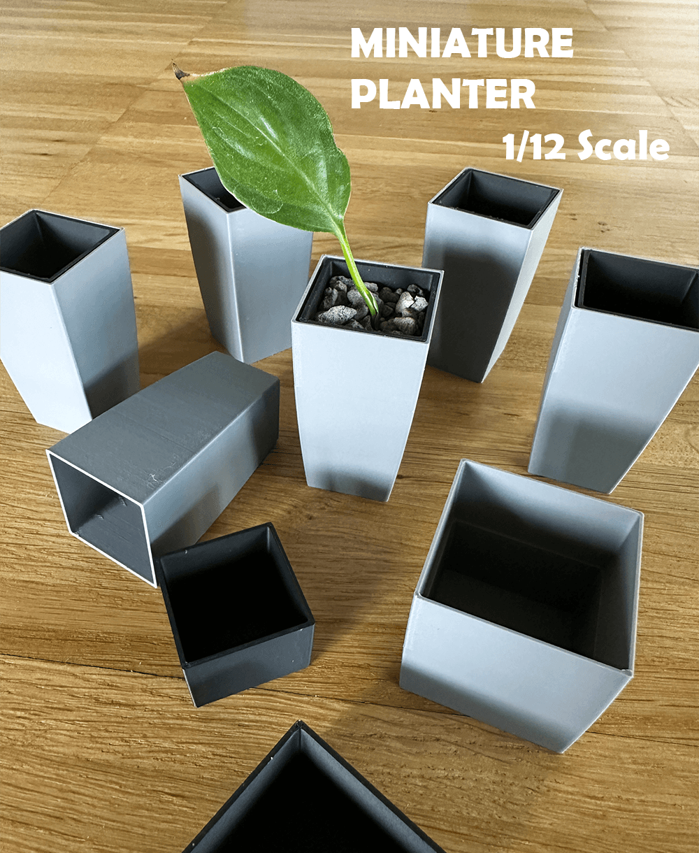 Miniature Planter 1/12 scale 3d model