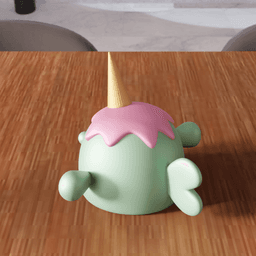Fish Figure - Ice Cream Animal 3d model