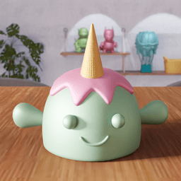 Fish Figure - Ice Cream Animal 3d model