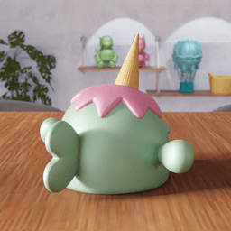 Fish Figure - Ice Cream Animal 3d model
