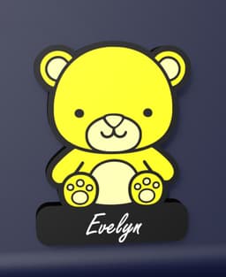 Teddy Bear - LED Strip compatible 3d model