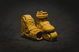 Inline Finger Skates - Print in place 3d model