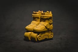 Inline Finger Skates - Print in place 3d model