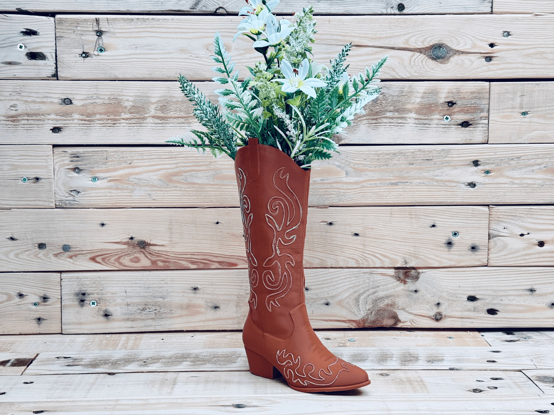 Country Boot Vase 3d model