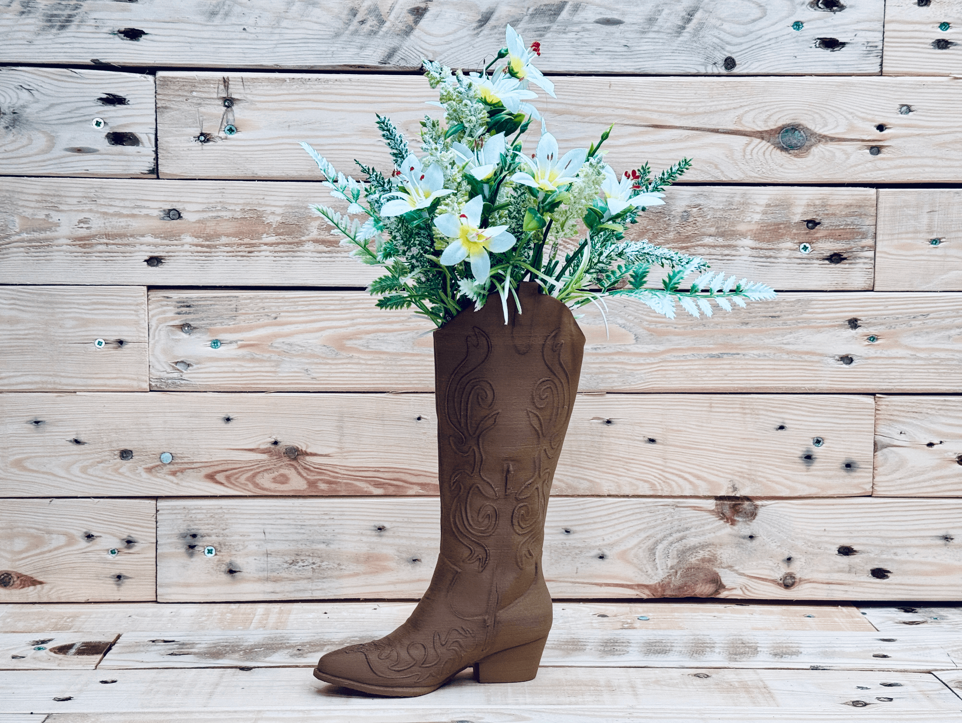 Country Boot Vase 3d model