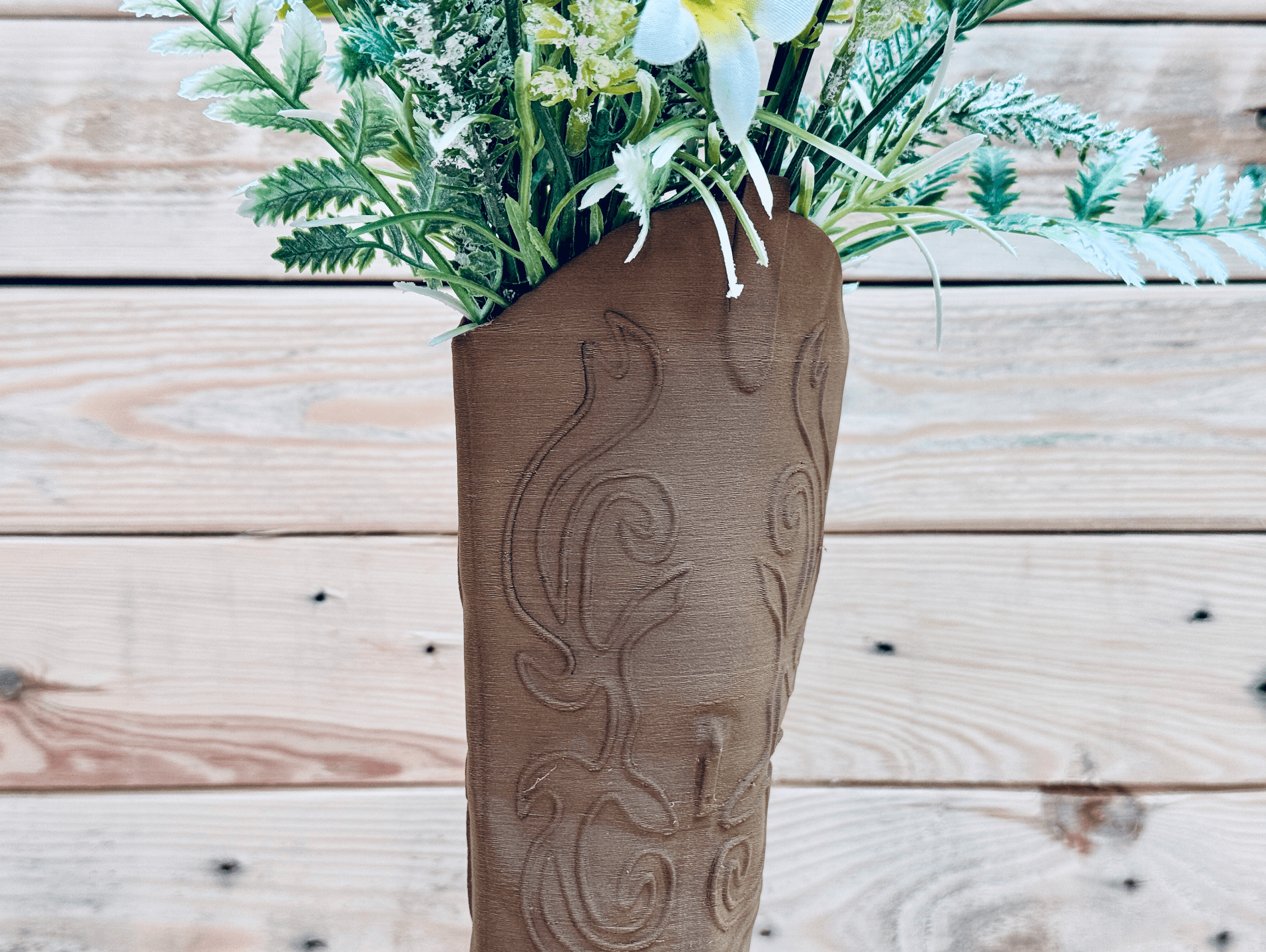 Country Boot Vase 3d model