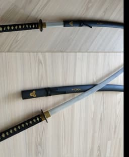 Katana Sword Prop with sword rack 3d model