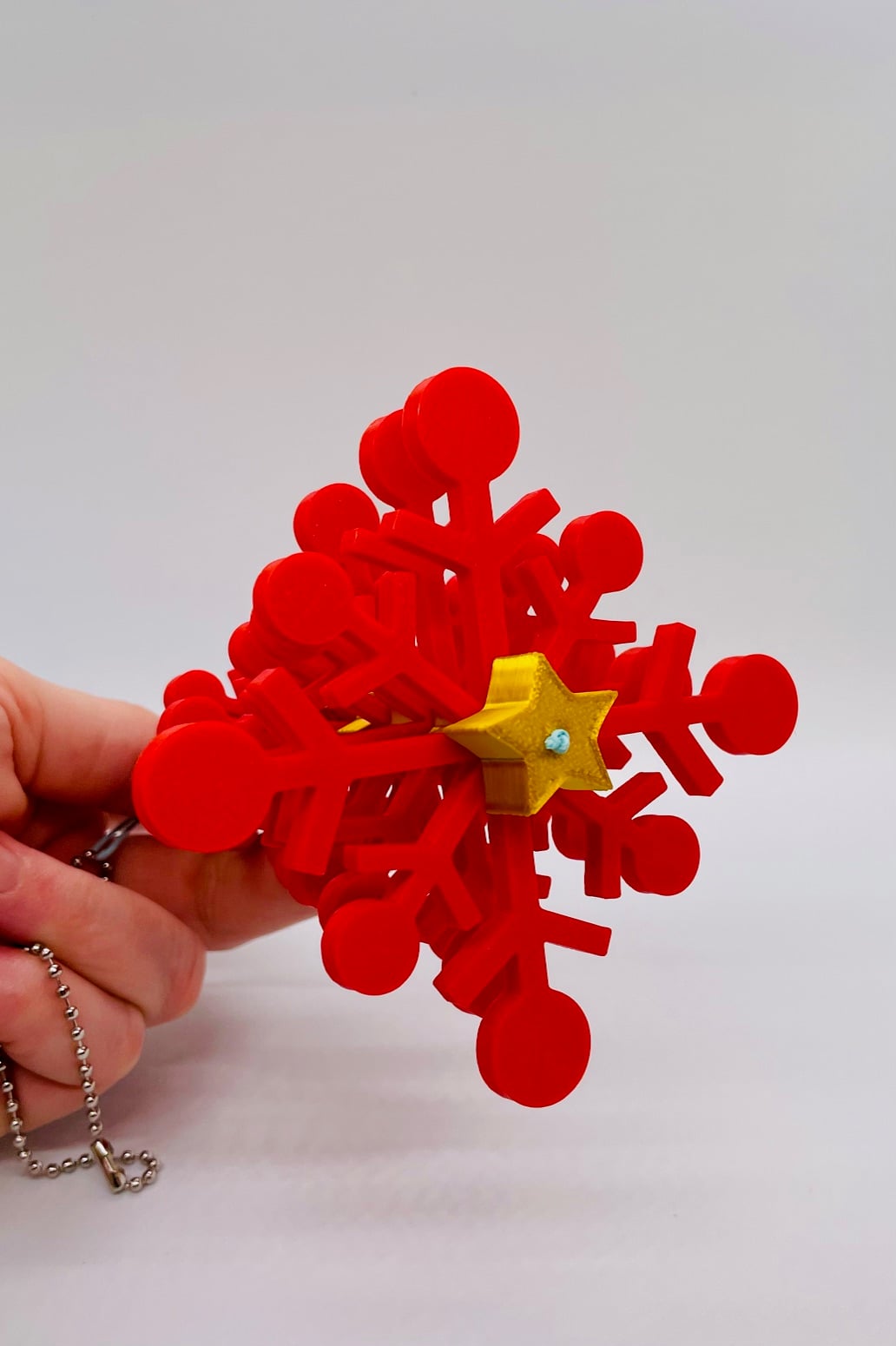 Snowflake Christmas Tree Stacked Ornament 3d model