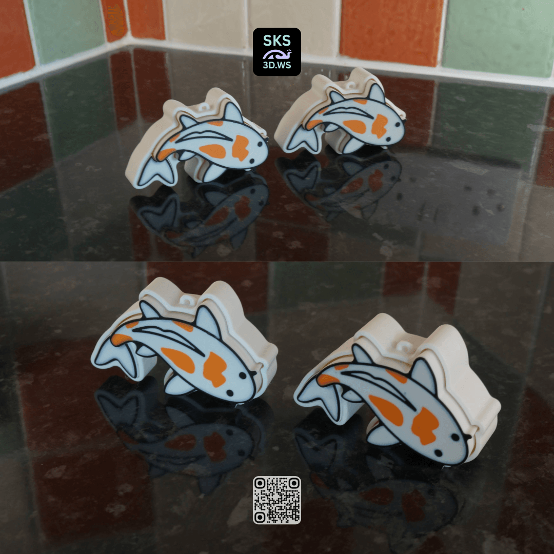 Koi Mechanical Switch Fidget Clicker 3d model