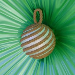 Rope Bauble Christmas Tree Xmas Ornament 3d model