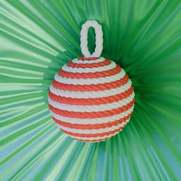 Rope Bauble Christmas Tree Xmas Ornament 3d model