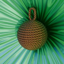 Rope Bauble Christmas Tree Xmas Ornament 3d model