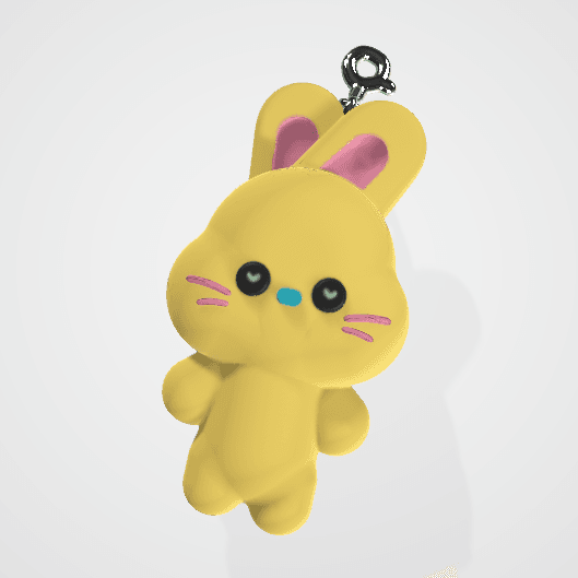 NewJeans Bunny Plus Keychain 3d model