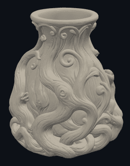 Petite Bonsai Root Vase 3d model