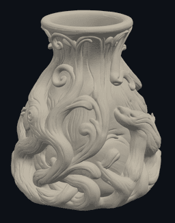 Petite Bonsai Root Vase 3d model