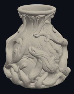 Petite Bonsai Root Vase 3d model