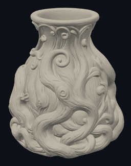Petite Bonsai Root Vase 3d model