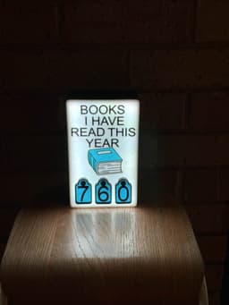 Book counter lightbox 3d model