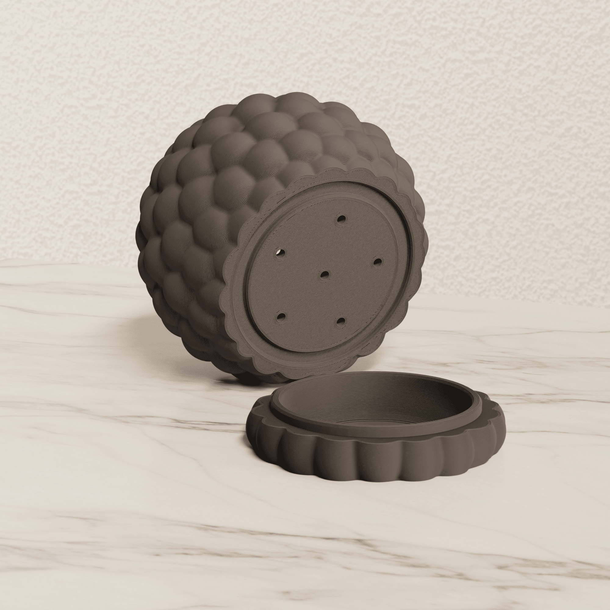 Planter with dripping tray 3d model