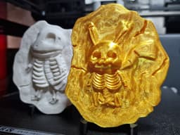 Pokemon Fossils - Charmander, Pikachu, Helix 3d model
