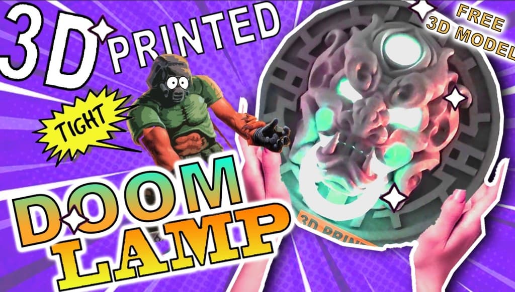 doom theme lamp 3d model