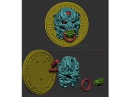 doom theme lamp 3d model