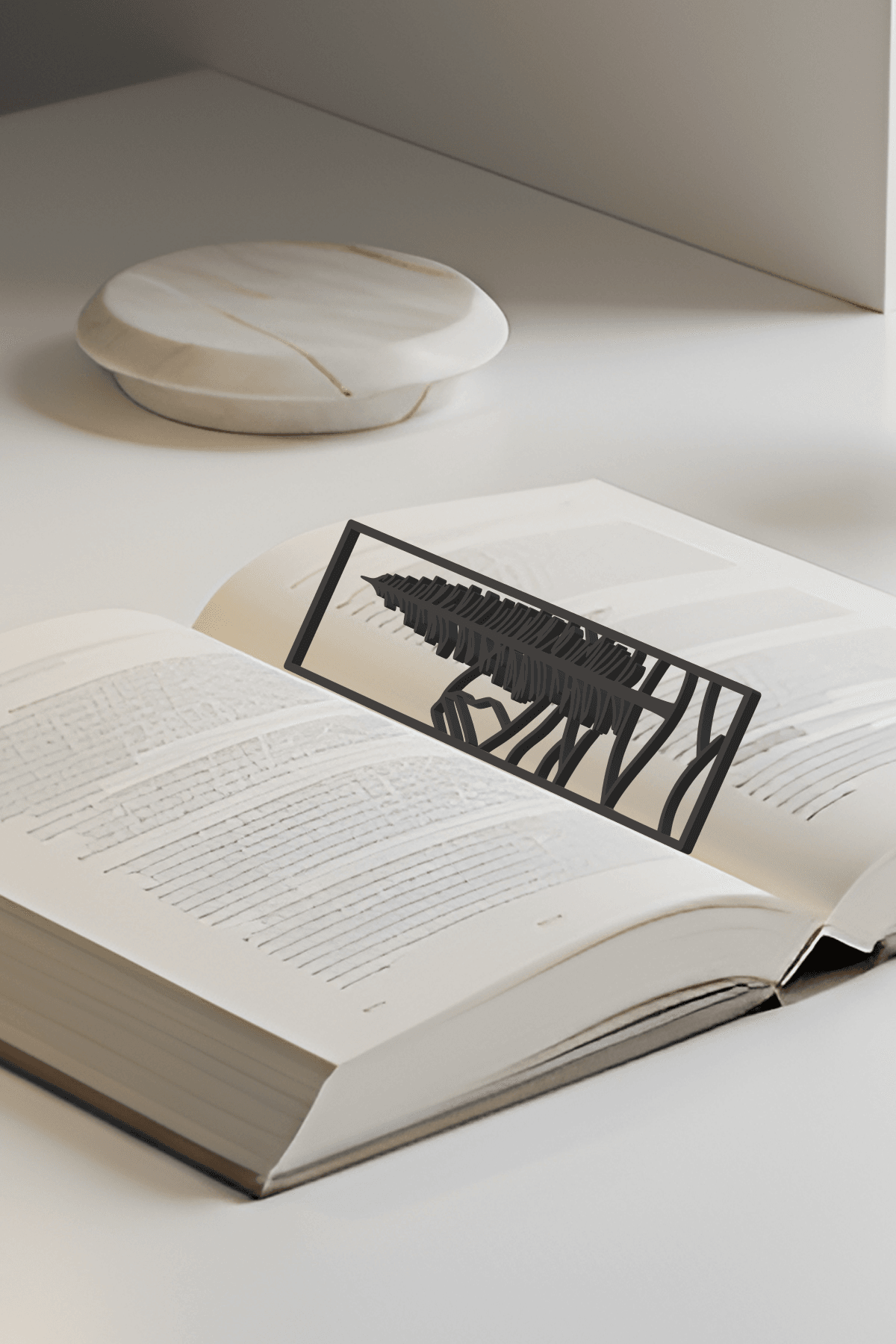 Mountain View Bookmark, Gift Idea 3d model