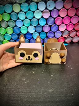 Squarrel Post It Organizer 3d model