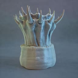 Horror Flower Pot/vase/ worm maw 3d model